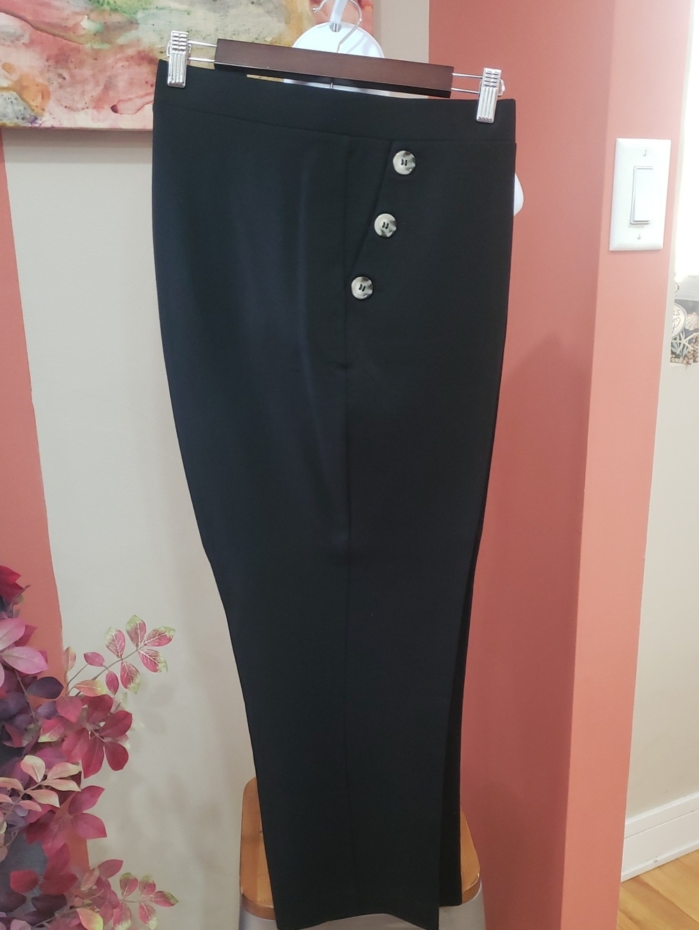 Jones New York Black Women's Ankle Dress Trousers, 3X